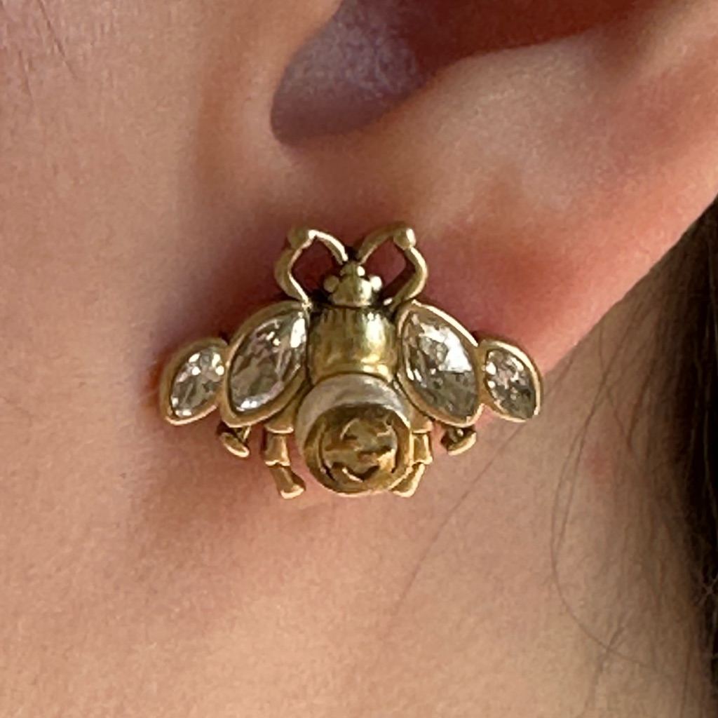 Gucci Earrings 100% Authentic Made In Italy
